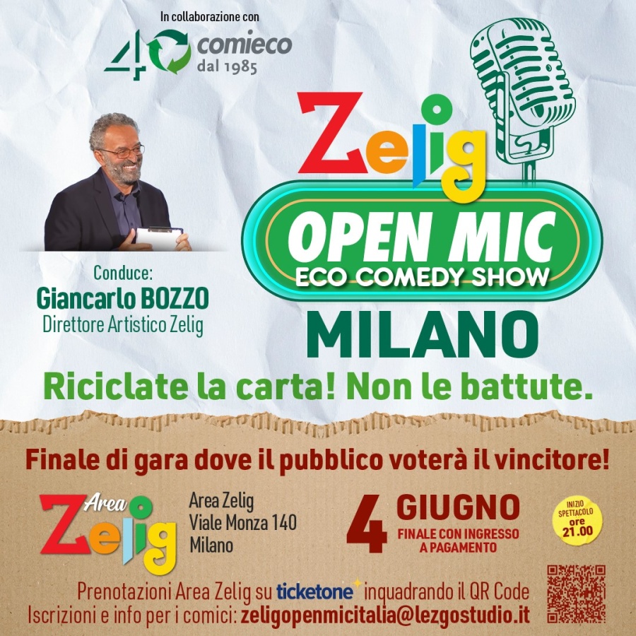 ZELIG OPEN MIC – ECO COMEDY SHOW: FINALE